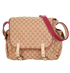 GG Monogram Diaper Bag, front view